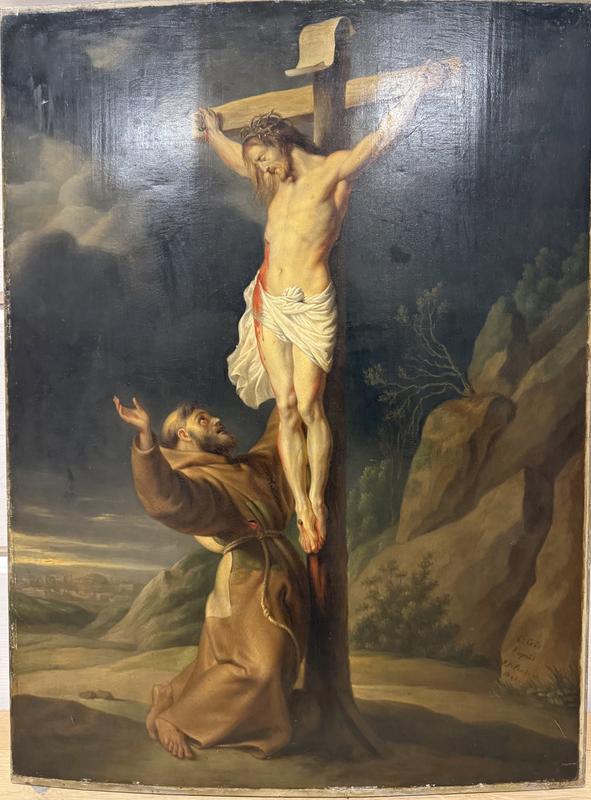 Святой Франциск Ассизский перед распятым Христом