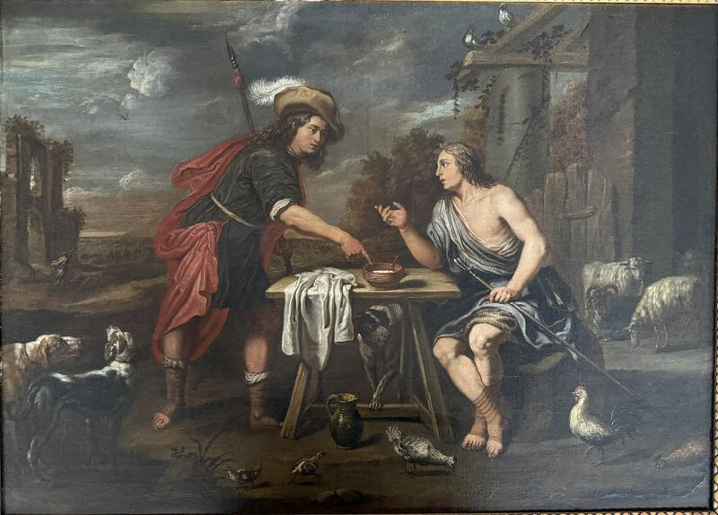 Два пастуха беседующие друг с другом, 18 век