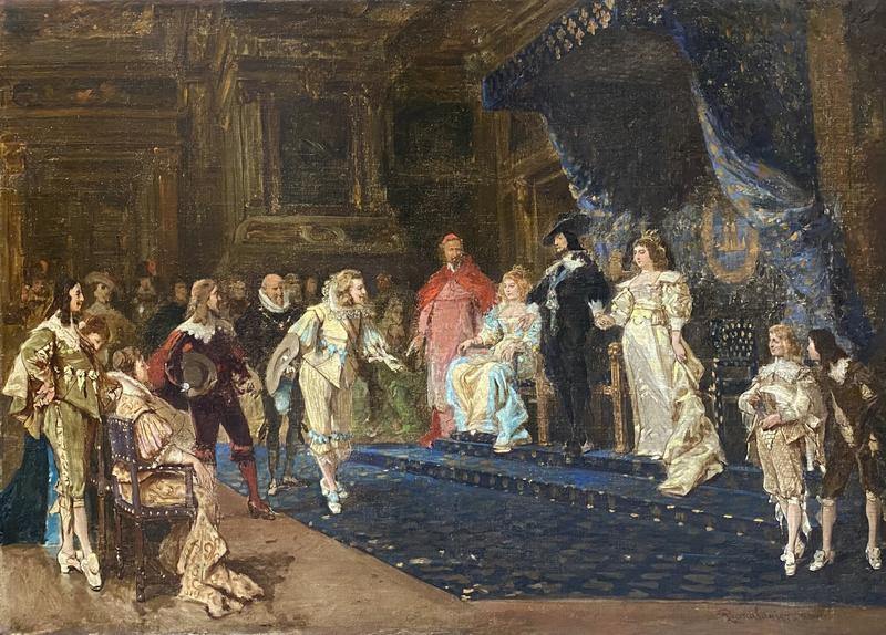 Послы Испании вручают свои верительные грамоты королю Франции, 19 век